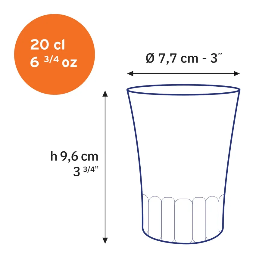 Professionnels De La Restauration|Tasses>Duralex Amalfi - Tasse en verre transparent 20 cl