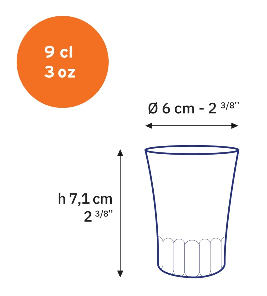 Professionnels De La Restauration|Tasses>Duralex Amalfi - Tasse en verre transparent 9 cl