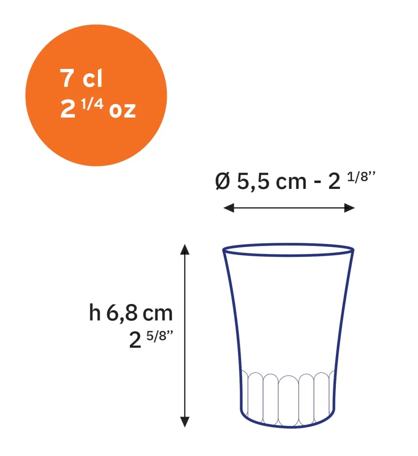 Professionnels De La Restauration|Tasses>Duralex Amalfi - Tasse en verre transparent 7 cl