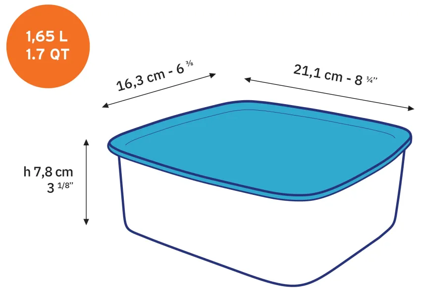 Kits|Professionnels De La Restauration>Duralex Freshbox - 3 boites de conservation rectangulaires multi-tailles