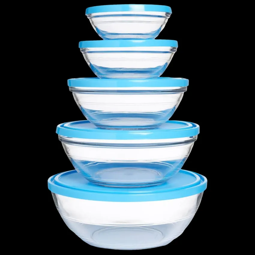 Kits|Sets>Duralex Freshbox - 5 Boites de conservation rondes multi-tailles