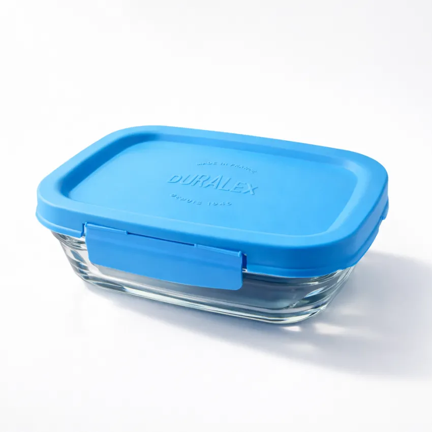 Professionnels De La Restauration|Boîtes Rectangulaires>Duralex Freshbox - Boite de conservation à ailette couvercle bleu 0.8L