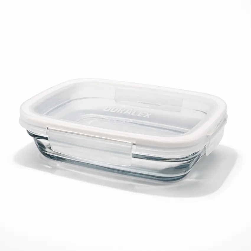 Boîtes Rectangulaires|Boîtes Étanches>Duralex Freshbox - Boite de conservation à ailette couvercle blanc 0.8L