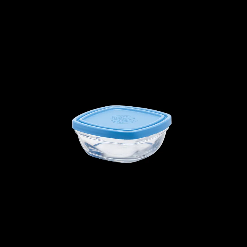 Professionnels De La Restauration|Boîtes Carrées>Duralex Freshbox - Boite de conservation carrée couvercle bleu 30cl