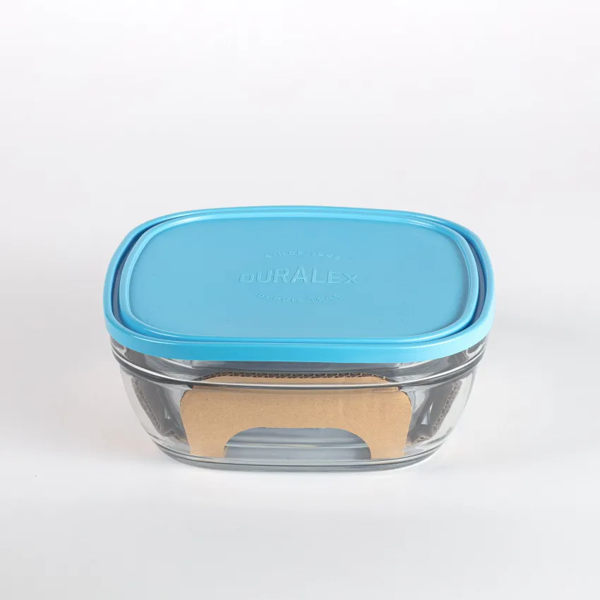 Boîtes Carrées>Duralex Freshbox - Boite de conservation carrée couvercle bleu 3,1L