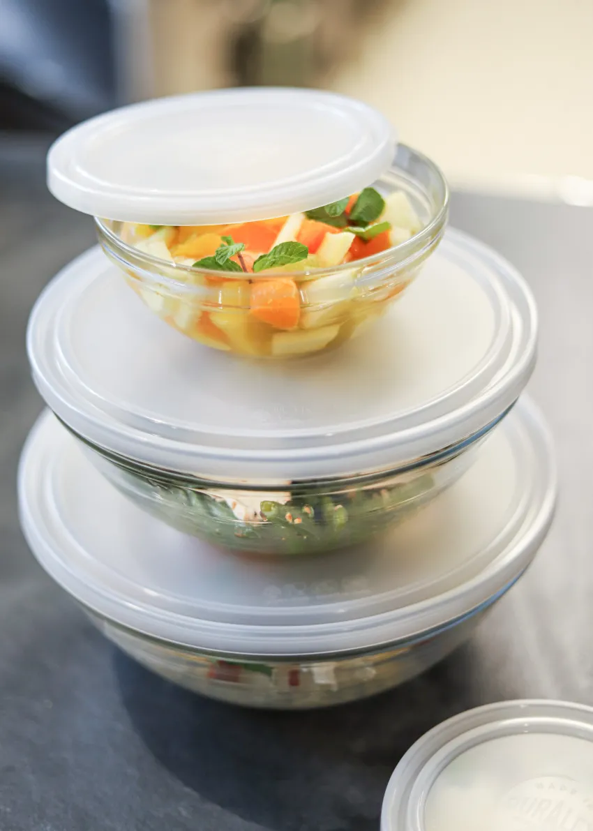 Professionnels De La Restauration|Boîtes Rondes>Duralex Freshbox - Boite de conservation ronde couvercle blanc 2,4L
