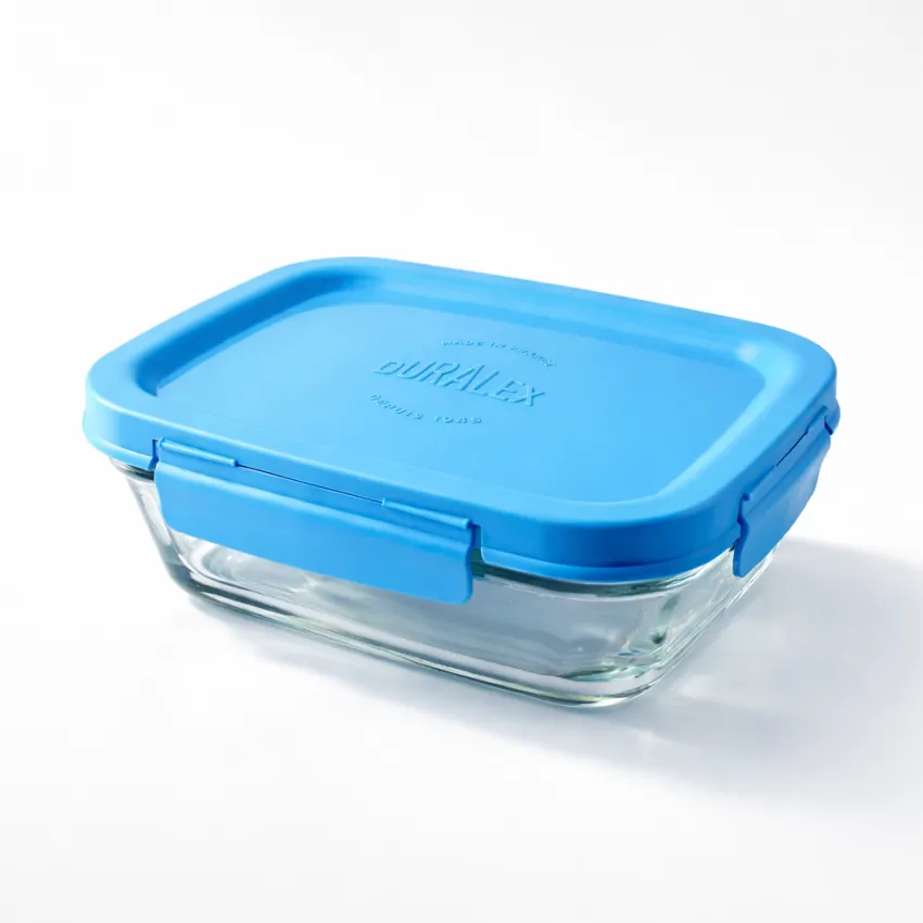 Professionnels De La Restauration|Boîtes Rectangulaires>Duralex Freshbox - Boite de conservation à ailette couvercle bleu 1.1L