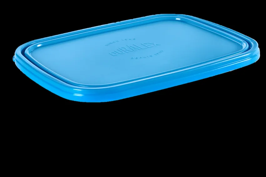 Professionnels De La Restauration|Couvercles>Duralex Freshbox - Couvercle Bleu rectangulaire - 21cm
