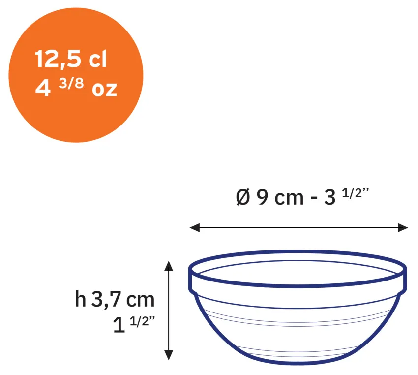 Professionnels De La Restauration|Coupelles>Duralex Le Gigogne - Coupelle en verre transparent Empilable 12,5cl - 9cm