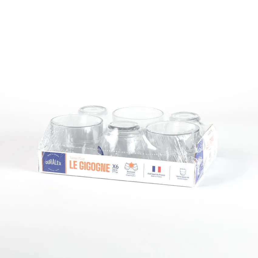 Professionnels De La Restauration|Tasses>Duralex Le Gigogne - Tasse en verre transparent 22 cl