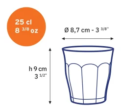 Professionnels De La Restauration|Verres À Eau>Duralex Le Picardie - Verre à eau - Gris - 25cl