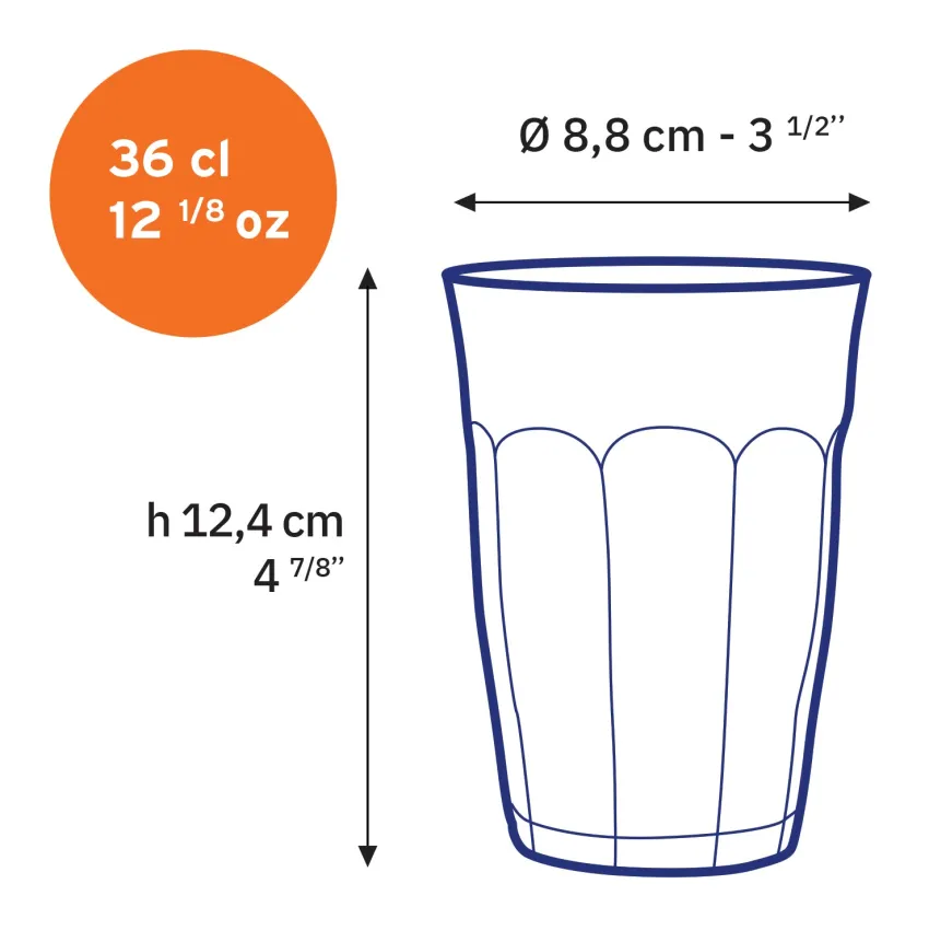 Professionnels De La Restauration|Verres À Eau>Duralex Le Picardie - Verre à eau - transparent - 36cl