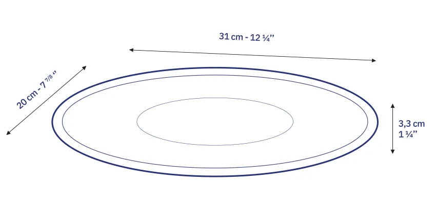 Professionnels De La Restauration|Plats De Service>Duralex Lys - Plat de service en verre transparent ovale 31cm