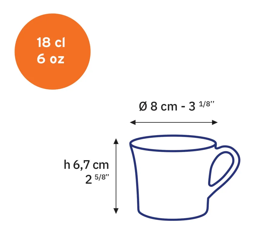 Tasses>Duralex Lys - Tasse en verre Vermeil 18 cl