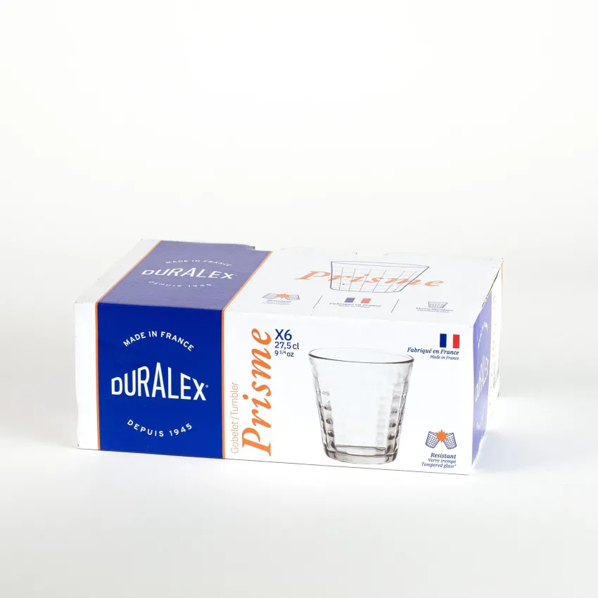 Professionnels De La Restauration|Verres À Eau>Duralex Prisme - Verre Transparent 27,5cl
