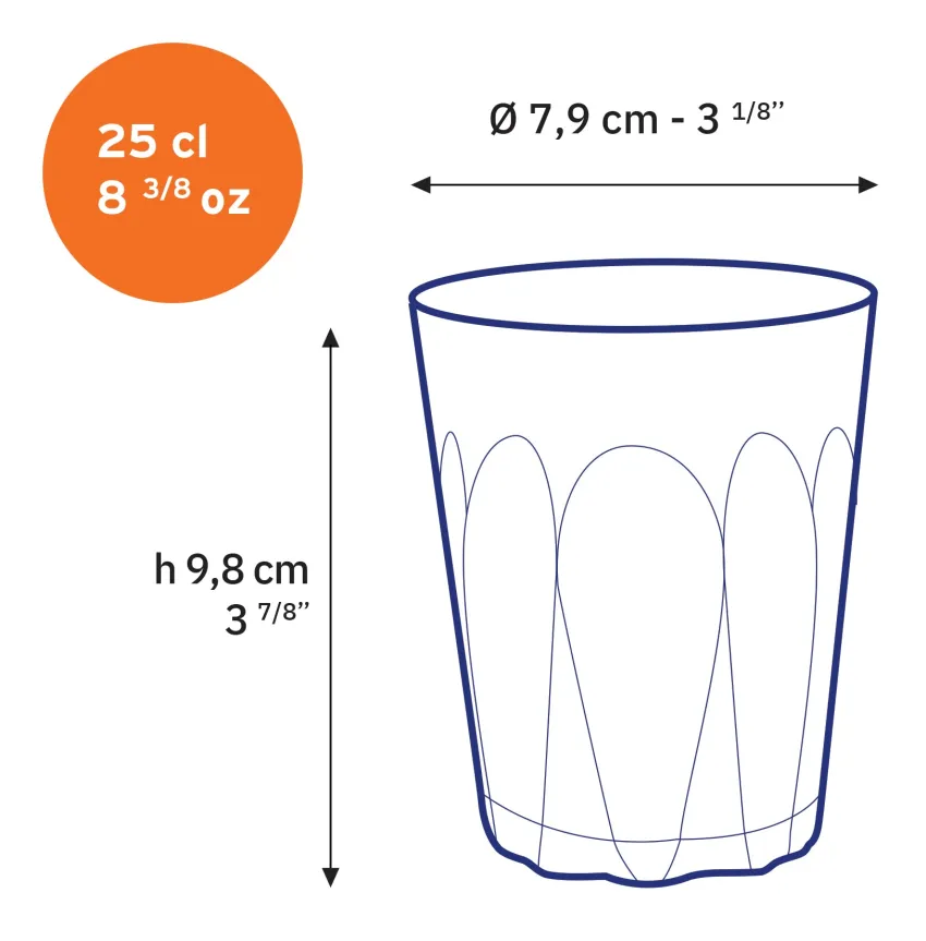 Professionnels De La Restauration|Verres À Eau>Duralex Provence - Verre transparent 25cl