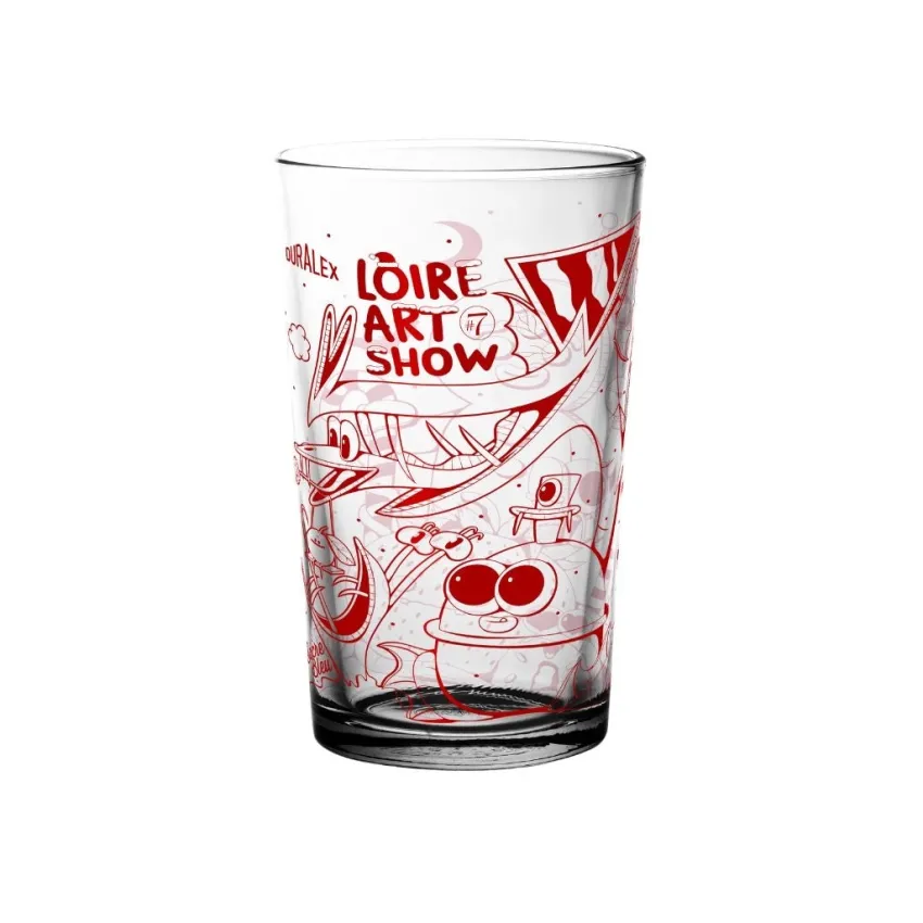 Verres À Bière|Verres À Eau>Duralex Unie - Verre Loire Art Show rouge 33cl