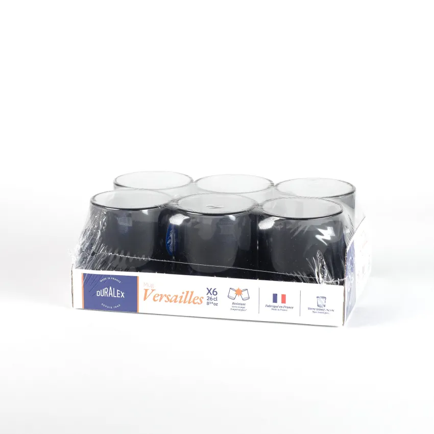 Professionnels De La Restauration|Mugs>Duralex Versailles - Mug en verre Gris 26 cl