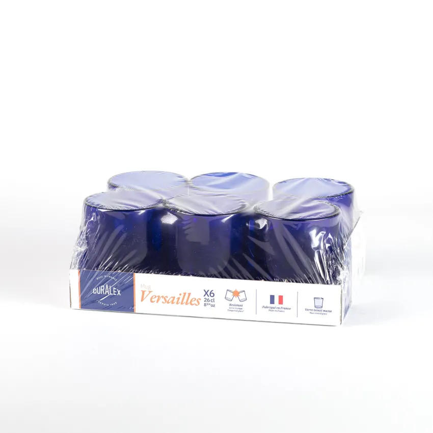 Professionnels De La Restauration|Mugs>Duralex Versailles - Mug en verre Saphir 26 cl