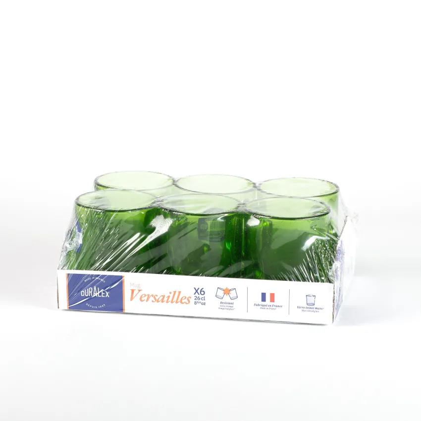 Professionnels De La Restauration|Mugs>Duralex Versailles - Mug en verre Vert 26 cl