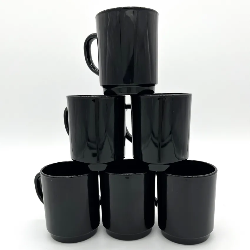 Professionnels De La Restauration|Mugs>Duralex Versailles - Mug en verre Noir 26 cl